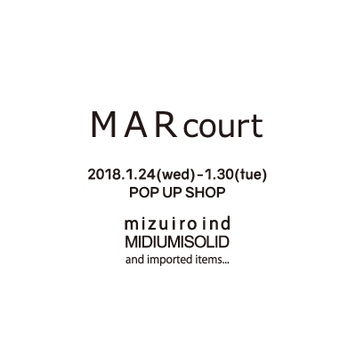 MARcourt POP UP SHOP AT OSAKA TAKASHIMAYA イメージ