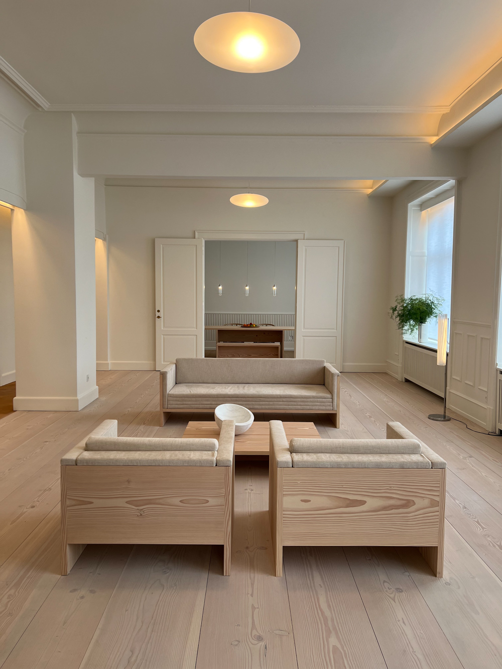 デンマークの床材メーカー「Dinesen」のショールーム。