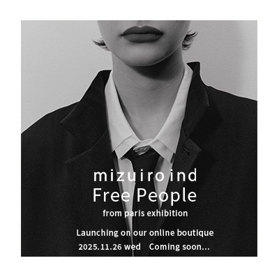 mizuiro ind Free People online boutique 販売開始 イメージ